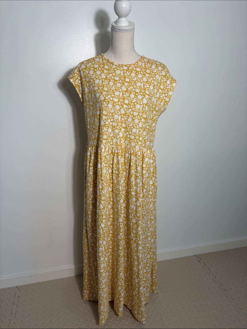 Boden Yellow Floral Maxi Dress - Women US 10R